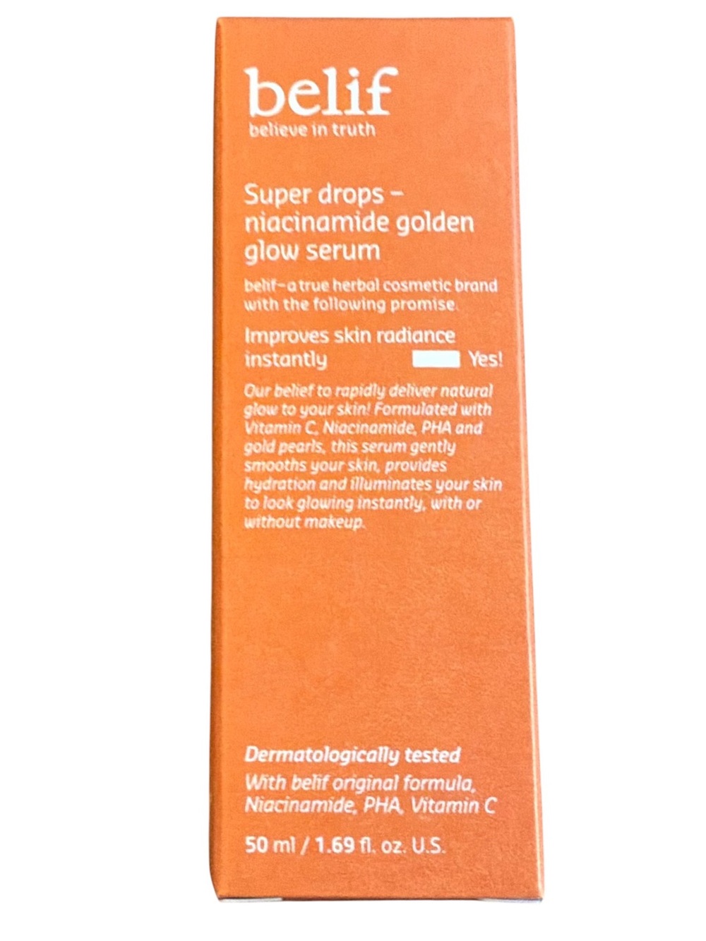 Belif Super Drops Niacinamide and Vitamin C Golden Glow Serum